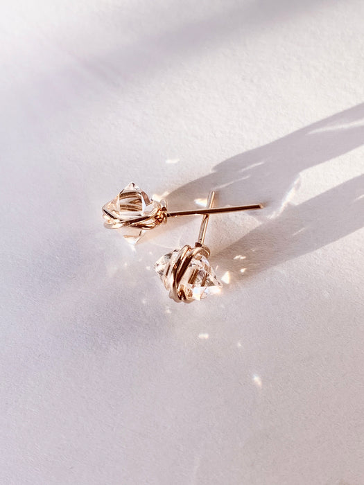 HERKIMER DIAMOND STUDS