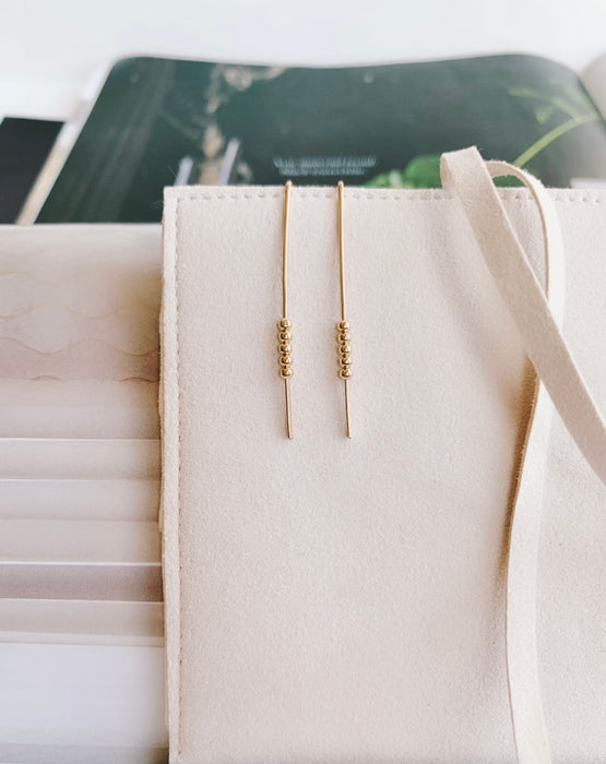 BUBBLE LINE EARRINGS