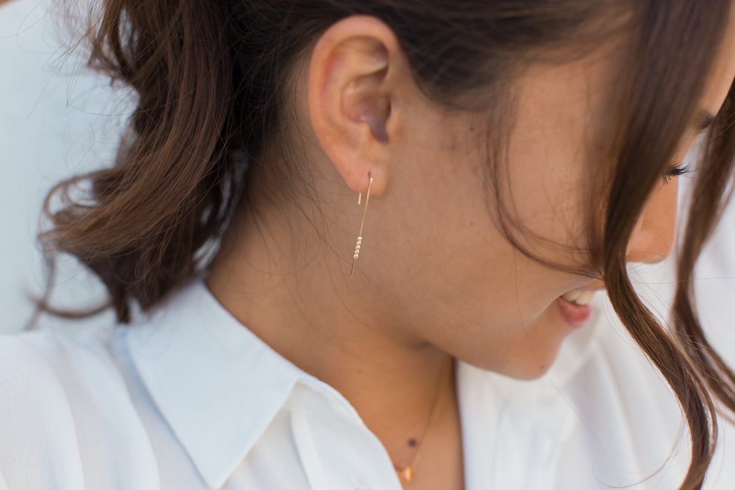 BUBBLE LINE EARRINGS